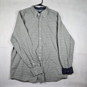 Cody James Core‎ Men's XXL Green Western Geometric Shirt Rodeo Cowboy Rockabilly